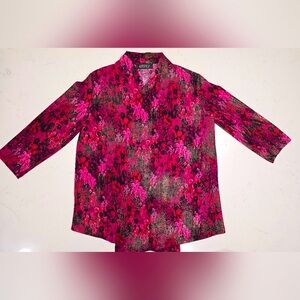 Kasper RED Polyester Cardigans For Women Size Large